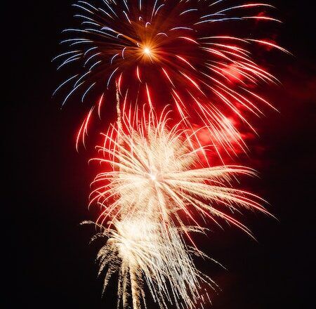 Celebrating Independence Day with fireworks